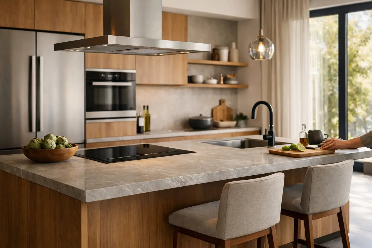 Islas de cocina modernas que sí funcionan