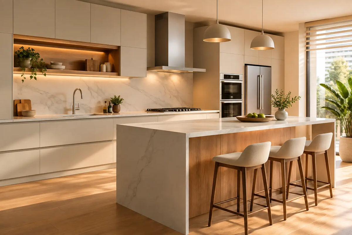 Gabinetes de cocina modernos que sí funcionan