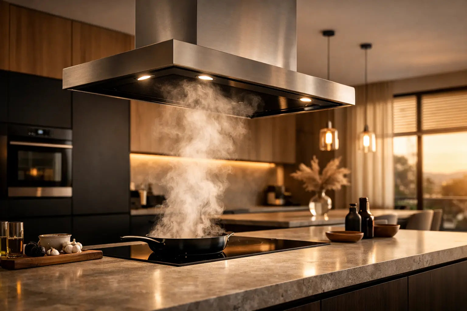 Campana extractora potente para apartamento