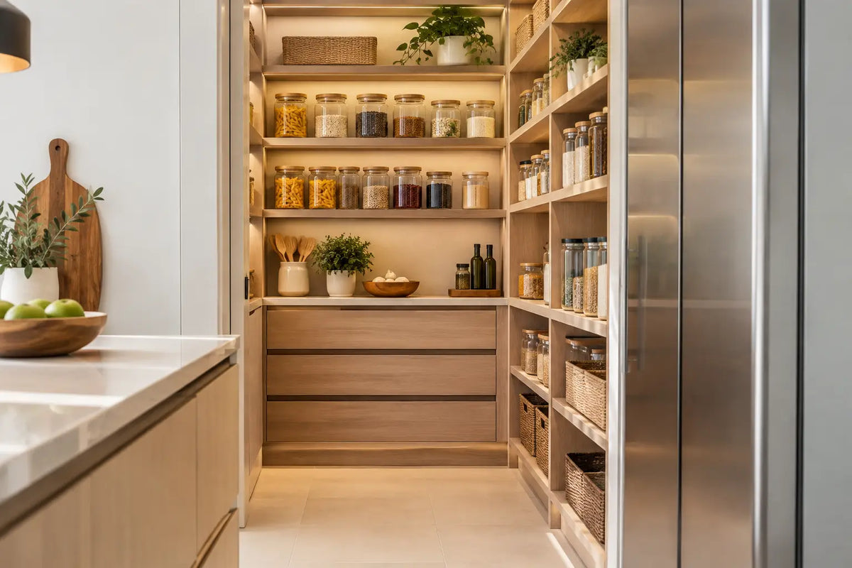 Cómo organizar una despensa de cocina con estilo