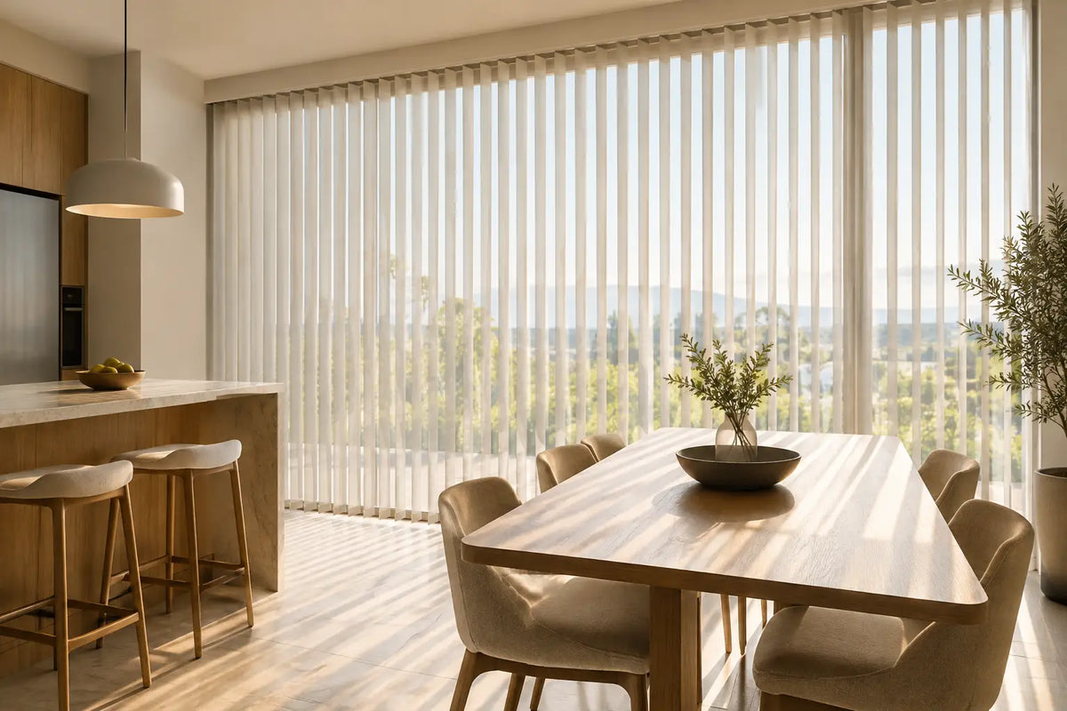 Cortinas Luminette Hunter Douglas para ventanales
