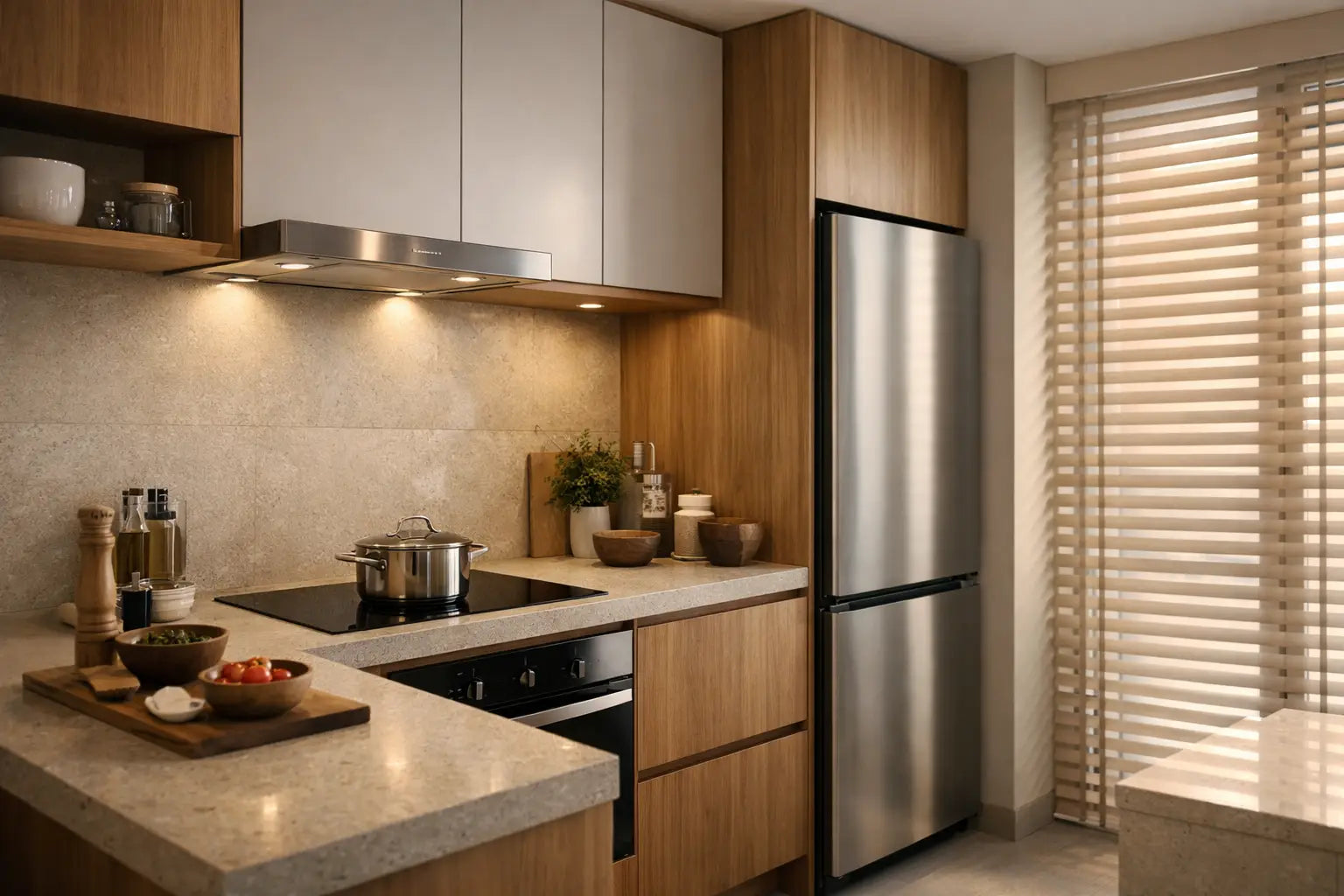 Cocinas pequeñas para apartamento con gran diseño