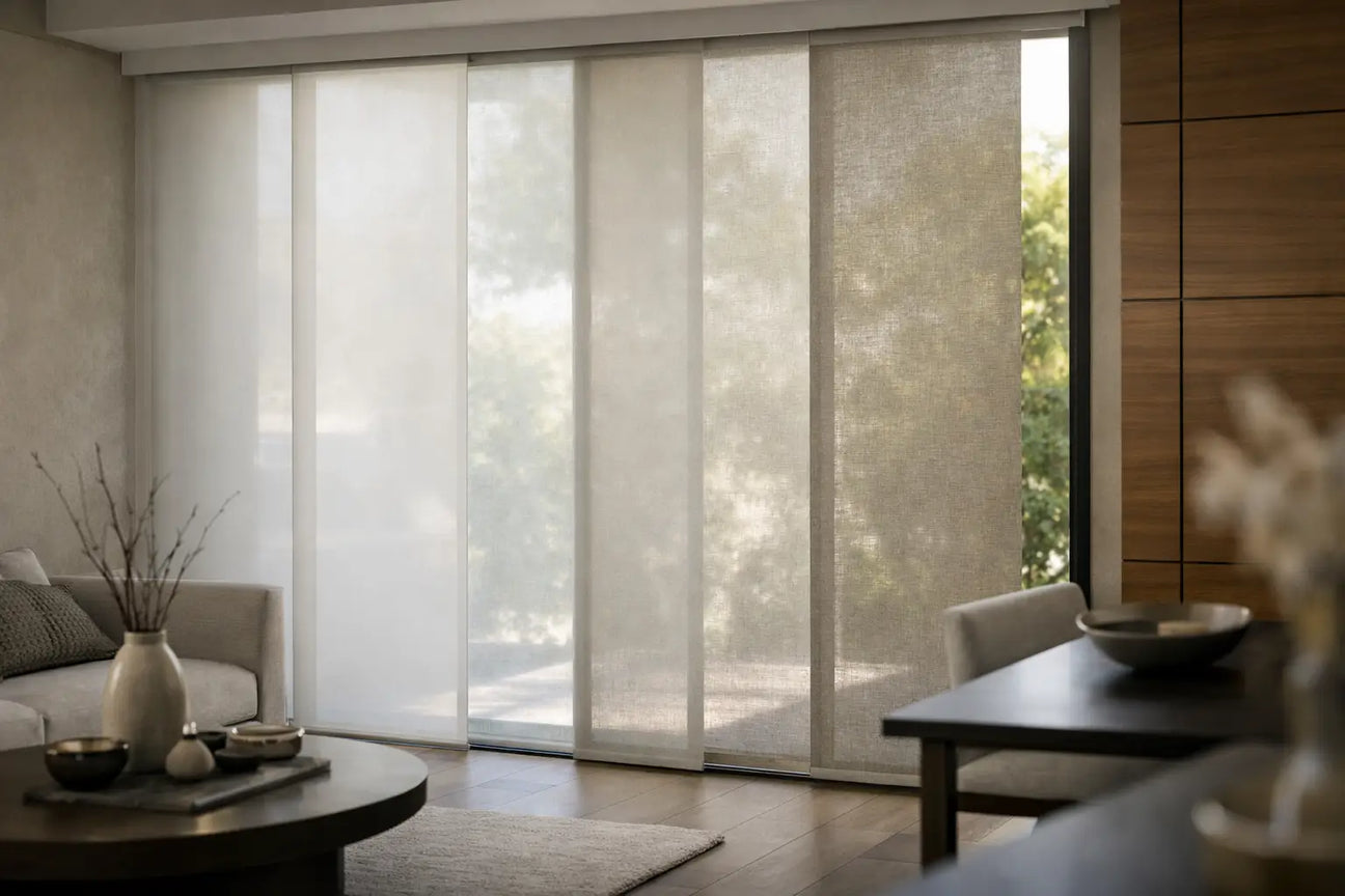 Paneles japoneses Hunter Douglas en casa
