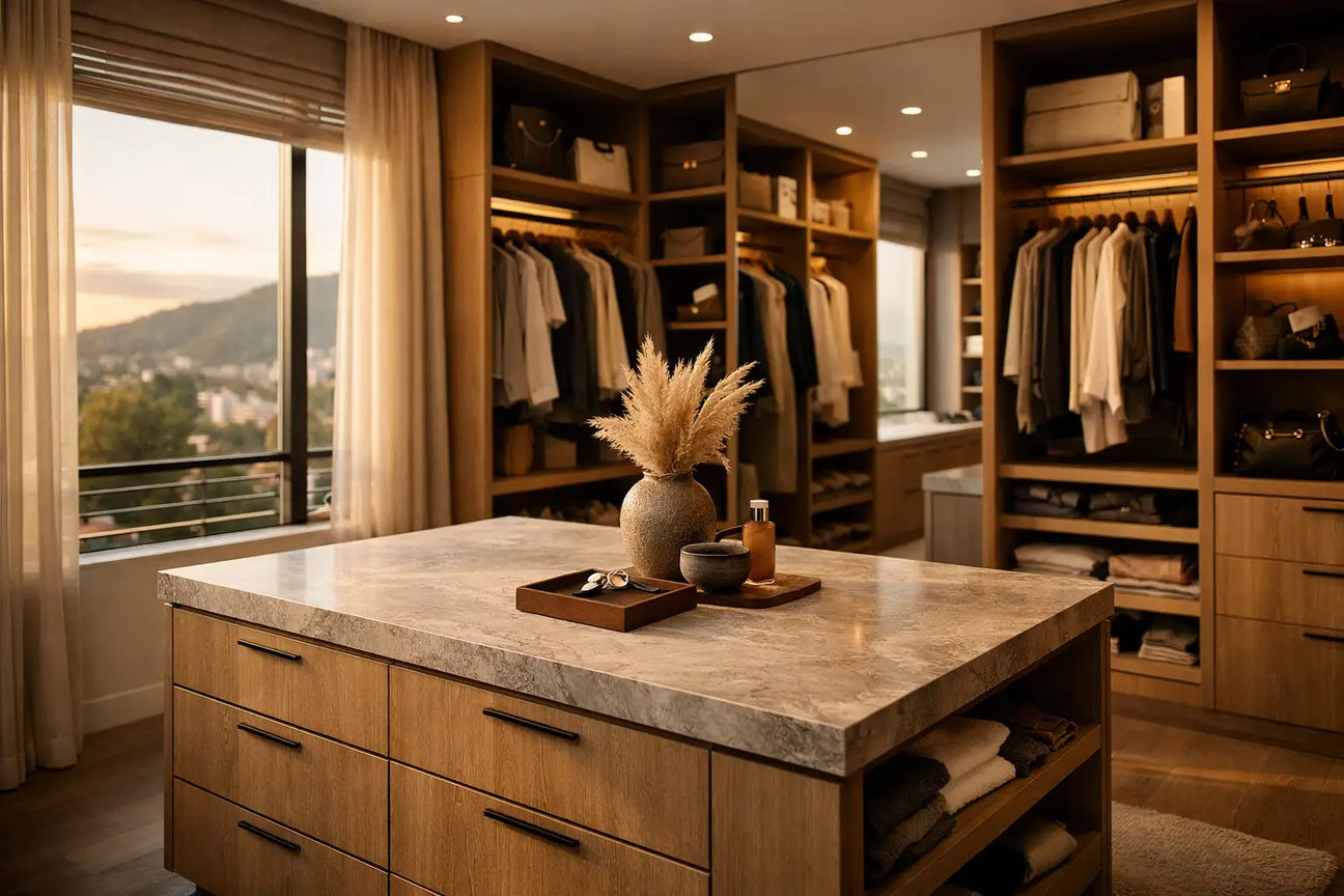 Walk-in closet Bogotá bien pensado y a medida