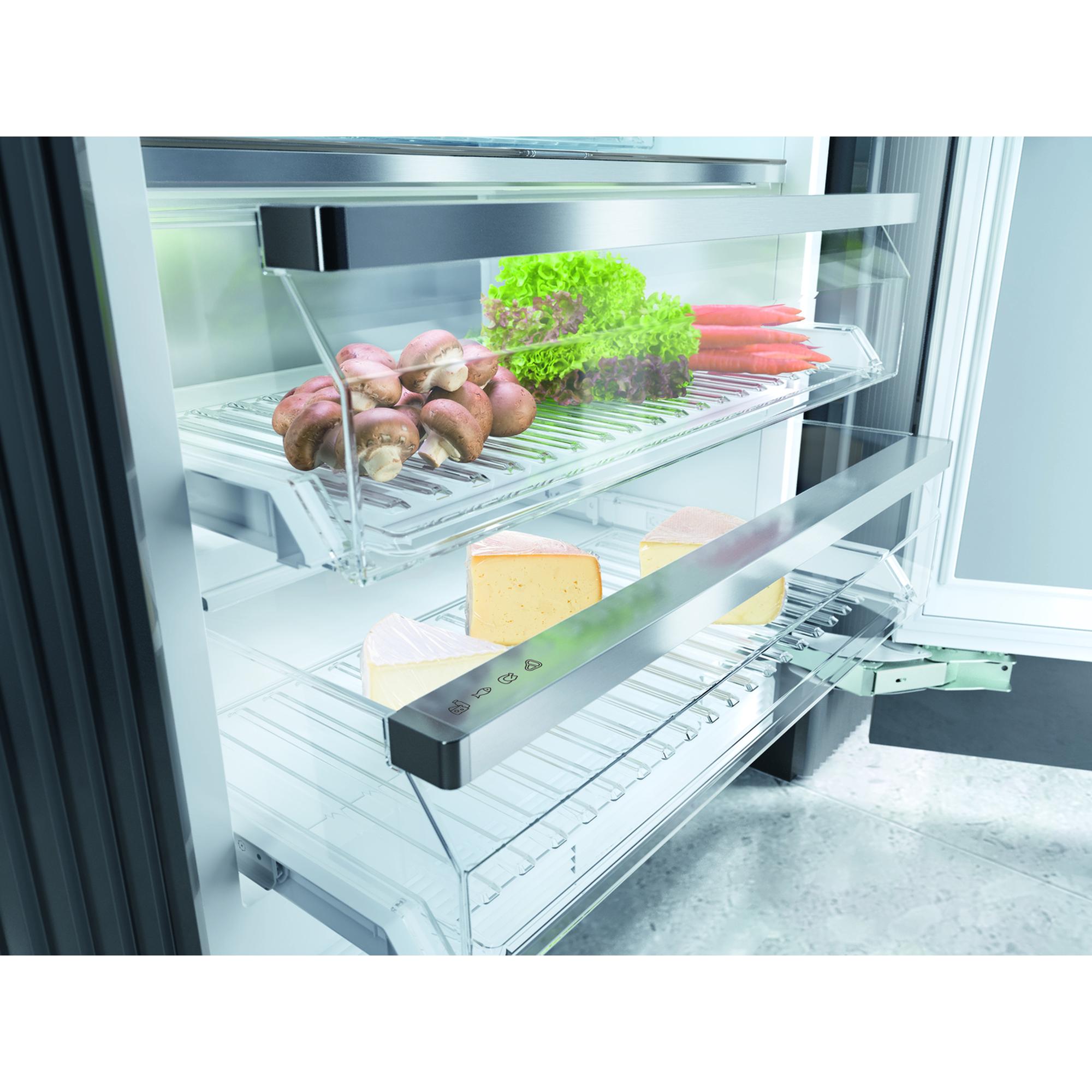 Cajón MasterFresh de verduras y quesos del refrigerador empotrable Miele KF 2902 Vi para conservar la frescura más tiempo