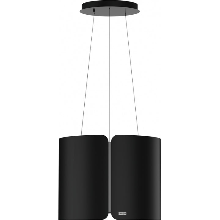 Campana de isla colgante Franke Smart FSMS F42 negra con cables y soporte de techo